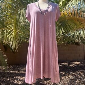 Good hYOUman Lavender Comfy Modal Swing Dress Womens Medium RARE
